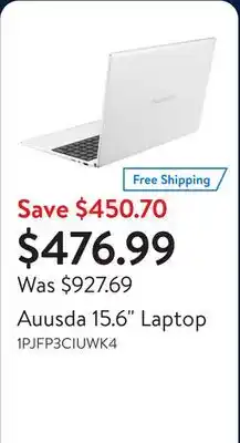 Walmart Auusda 15.6 Laptop offer