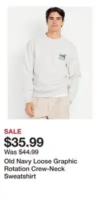 Old Navy Old Navy Loose Graphic Rotation Crew-Neck Sweatshirt offer