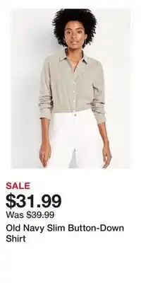 Old Navy Old Navy Slim Button-Down Shirt offer