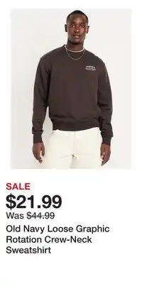 Old Navy Old Navy Loose Graphic Rotation Crew-Neck Sweatshirt offer