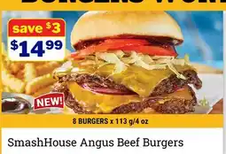 M & M Food Market SmashHouse Angus Beef Burgers offer