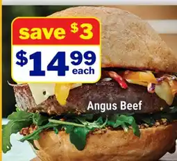 M & M Food Market Angus Beef Burgers offer