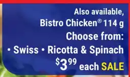 M & M Food Market Bistro Chicken 114g offer