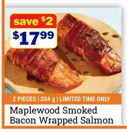 M & M Food Market Maplewood Smoked Bacon Wrapped Salmon offer