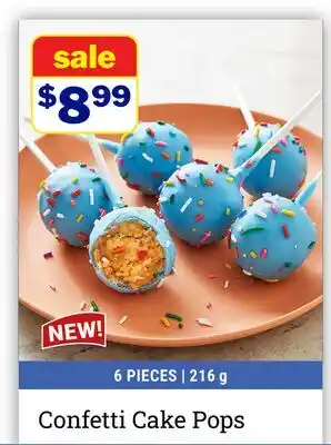 M & M Food Market Confetti Cake Pops offer