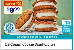 M & M Food Market Chocolate Chip Cookie Ice Cream Sandwiches offer