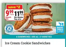 M & M Food Market Ice Cream Cookie Sandwiches offer