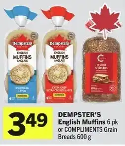 IGA Dempster's english muffins offer