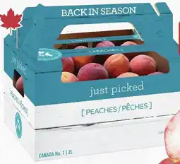 IGA Local Peaches offer