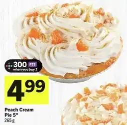 IGA Peach Cream Pie 5" offer
