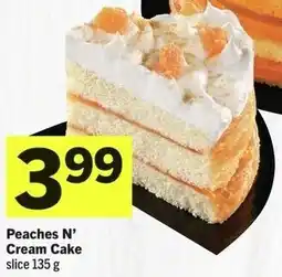 IGA Peaches N' Cream Cake slice offer