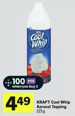 IGA Kraft cool whip aerosol topping offer
