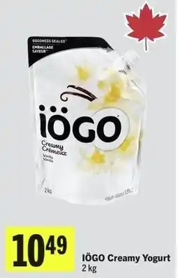 IGA Iögo creamy yogurt offer