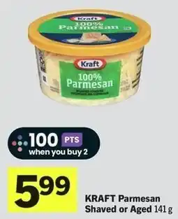 IGA Kraft parmesan shaved or aged offer