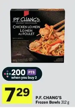 IGA P.F. chang's frozen bowls offer