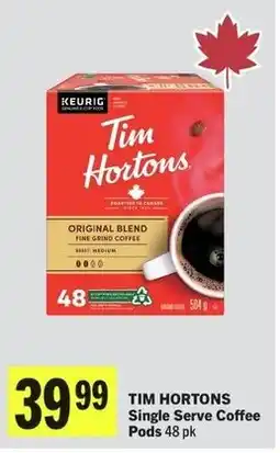IGA Tim hortons single serve coffee pods offer