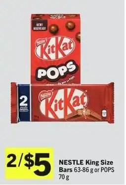 IGA Nestle king size bars offer