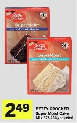 IGA Betty crocker super moist cake mix offer