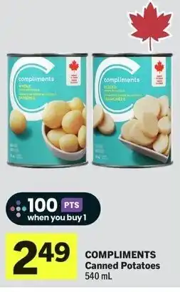 IGA Compliments canned potatoes offer