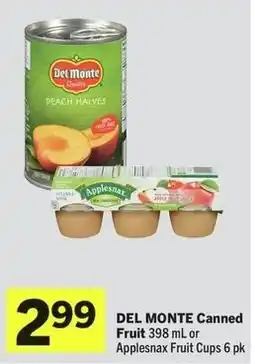 IGA Del monte canned fruit offer
