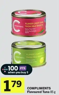 IGA Compliments flavoured tuna offer