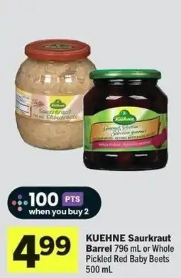 IGA Kuehne saurkraut barrel offer