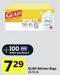 IGA Glad kitchen bags offer