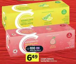IGA Compliments sparkling water offer