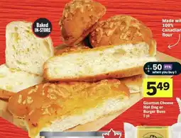 IGA Gourmet Cheese Hot Dog or Burger Buns offer