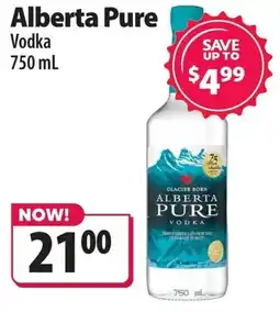 Co-op Alberta Pure Vodka offer