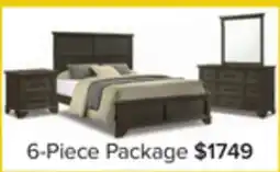 Leon's Abigail 6-Piece Queen Bedroom Package - Grey offer