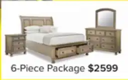 Leon's Windchester 6-Piece Queen Storage Bedroom Package - Grey offer