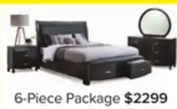 Leon's Cinema 6-Piece Queen Storage Bedroom Package - Charcoal offer