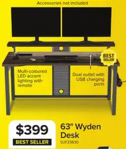 Leon's Wyden Desk - Rustic Brown offer