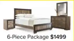 Leon's Orlando 6-Piece Queen Bedroom Package - Weathered Brown offer