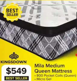 Leon's Mila Medium Queen Mattress offer