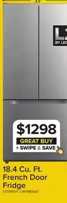 Leon's L2 Stainless Steel French Door Refrigerator (18.4 Cu.Ft.) - LRF18B5AST offer