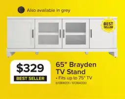 Leon's Brayden 65 TV Stand - White offer