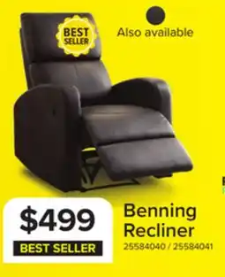 Leon's Benning Recliner - Dark Brown offer