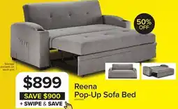 Leon's Reena Pop up Sofa Bed - Grey offer