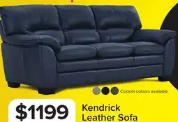 Leon's Kendrick Leather Sofa offer