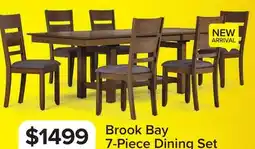 Leon's Brook Bay 7 Piece Extendable Dining Set - Sand, Brown offer