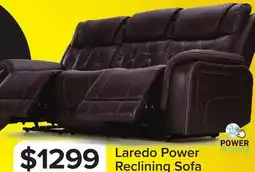 Leon's Laredo Power Reclining Sofa - Walnut offer