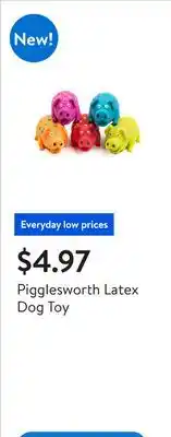 Walmart Pigglesworth Latex Dog Toy offer