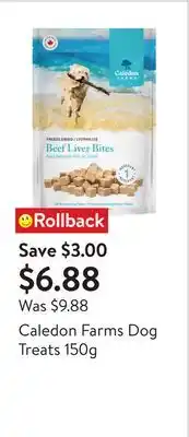 Walmart Caledon Farms Dog Treats 150g offer