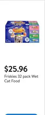 Walmart Friskies 32 pack Wet Cat Food offer