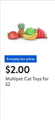 Walmart Multipet Cat Toys for $2 offer