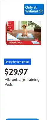 Walmart Vibrant Life Training Pads offer