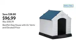 Walmart BestPet Dog House with Air Vents and Elevated Floor offer