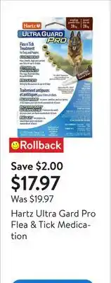 Walmart Hartz Ultra Gard Pro Flea & Tick Medication offer